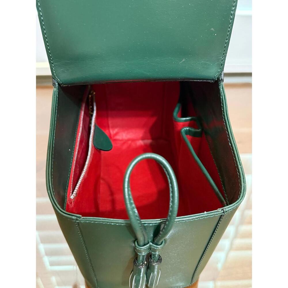 Celine Starball House Leather Green Basket Hand Bag - Picture 7 of 11
